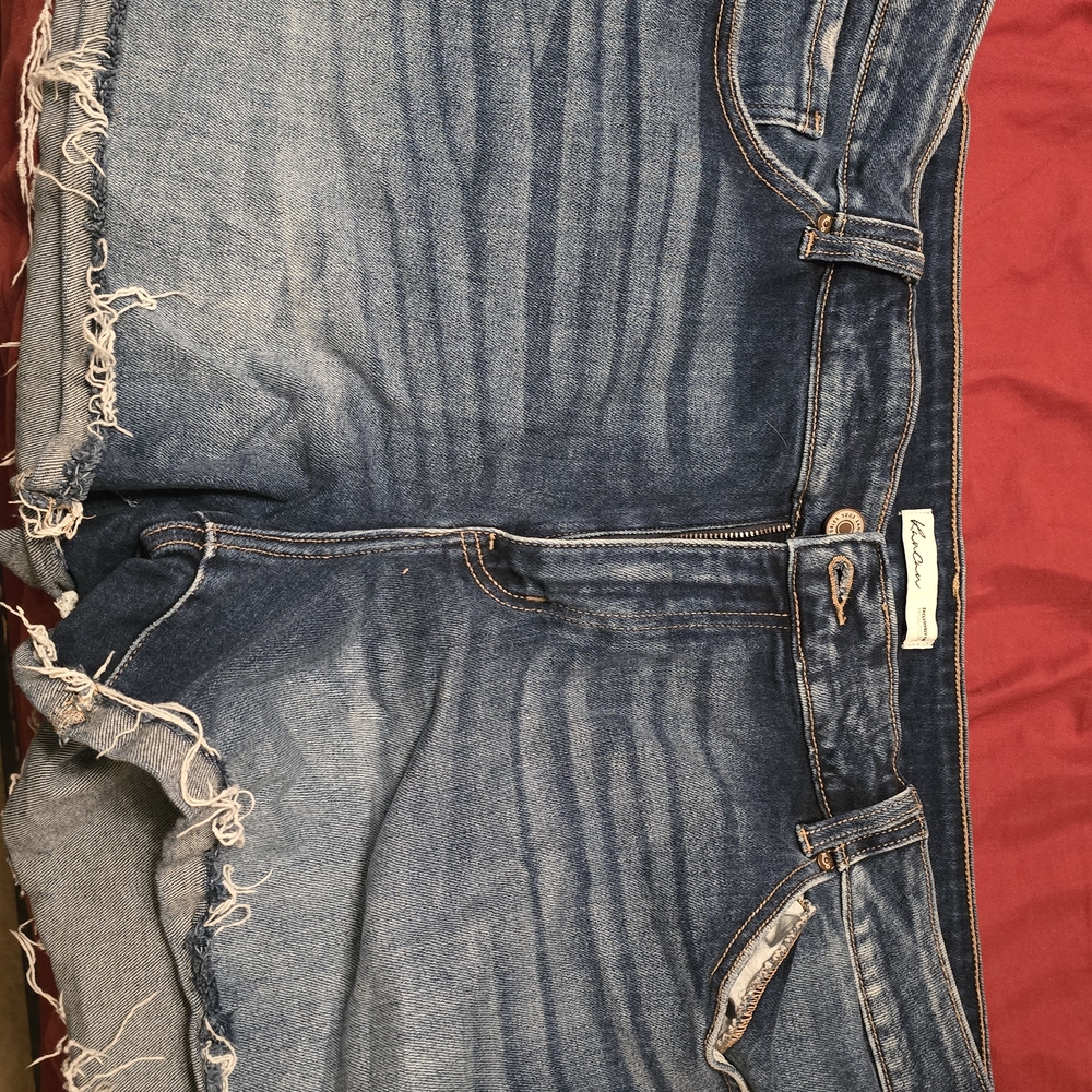KanCan Women's Distressed Blue Jeans